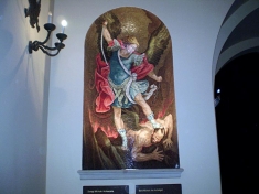 <em>Słynny obraz pod bramą Jana Pawła II przy wejściu na teren klasztoru o.o. Paulinów na Jasnej Górze</em>